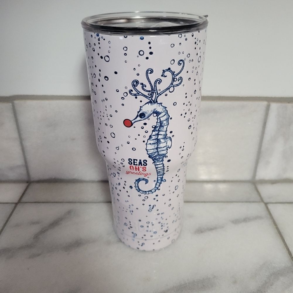 Built Holiday Tumbler 30oz Stainless Steel White Size: 30 OZ NEW
